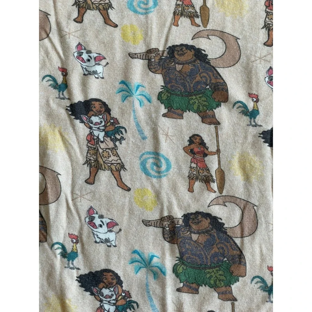 Moana Bamboo Long Sleeve Pants Kids PJs Pajamas - Size 4-5Y